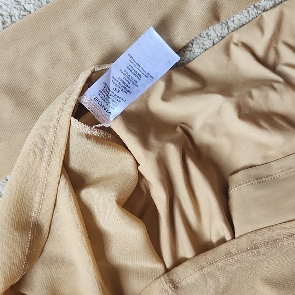 VINCE. Long Sleeve Mesh Top with Matching Tank Top - Picture 3 of 4